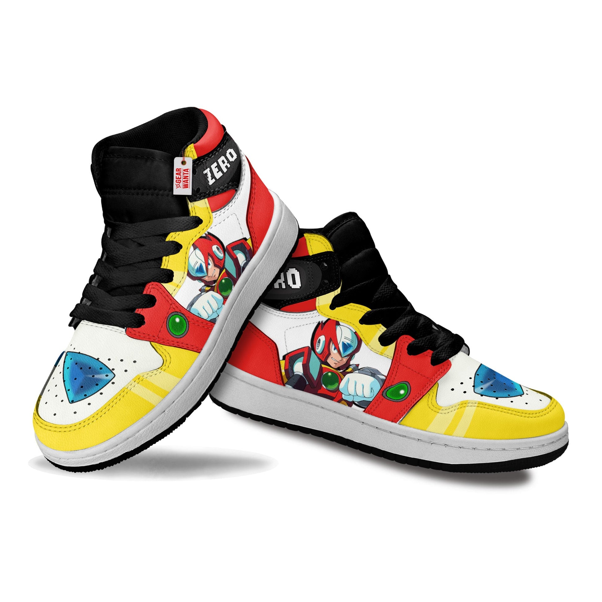 Zero Mega Man Kid Sneakers Custom For Kids-Gear Wanta