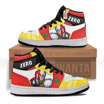 Zero Mega Man Kid Sneakers Custom For Kids-Gear Wanta