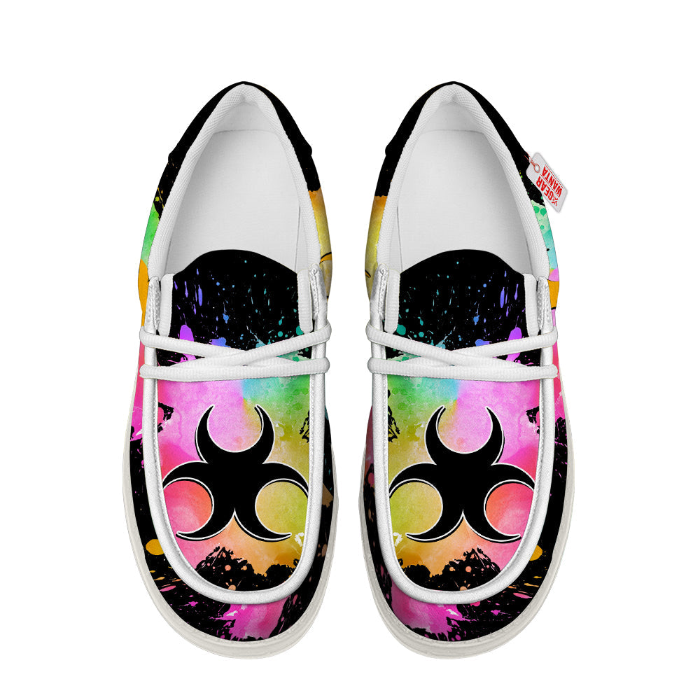 Zora Symbol Canvas Loafer Shoes-gearwanta.com