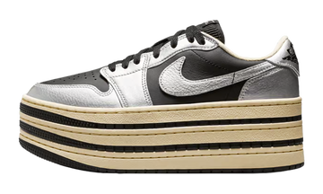 Jordan 1 Low Triple Stack WMNS "Metallic Silver / Black" HV8288 001