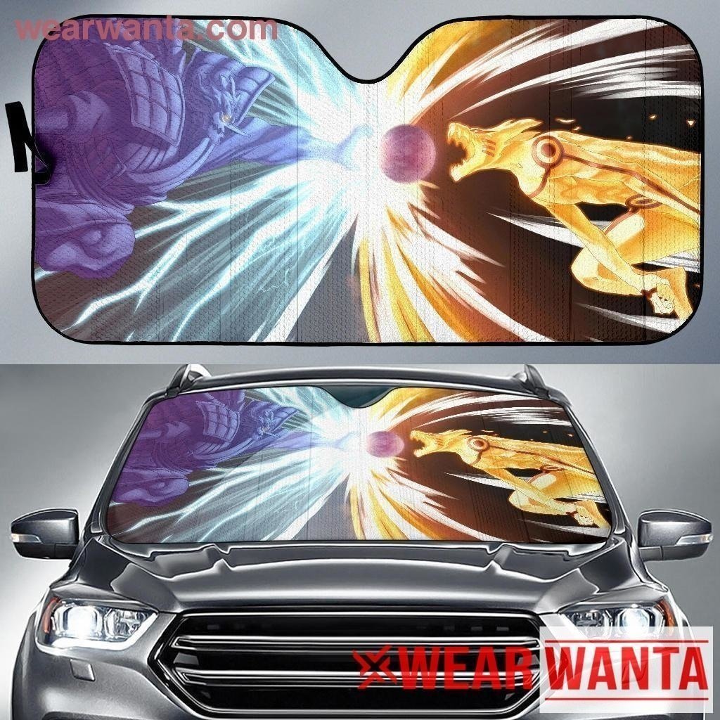 9 Tails vs Madara NRT Anime Car Sun Shade NH06-Gear Wanta