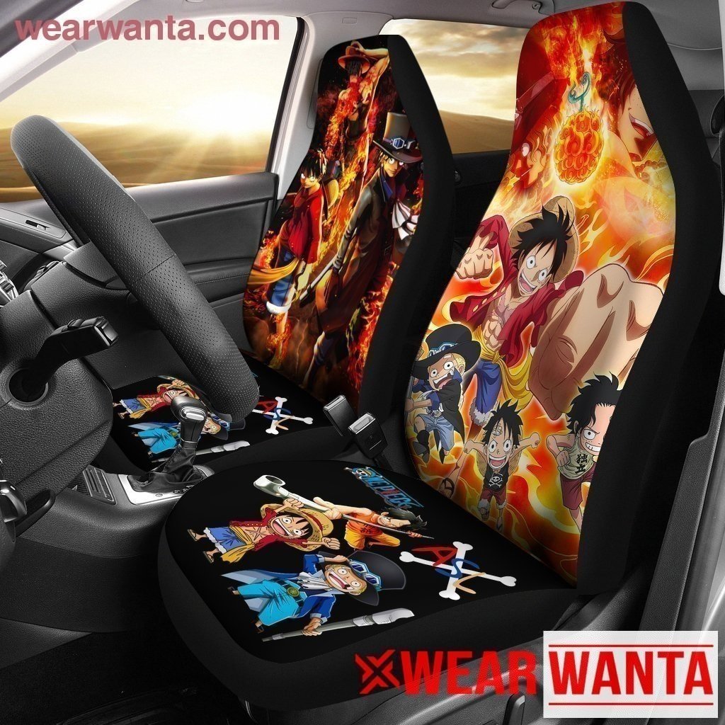 ASL Pirates Crew One Piece Anime Car Seat Covers NH08-Gear Wanta