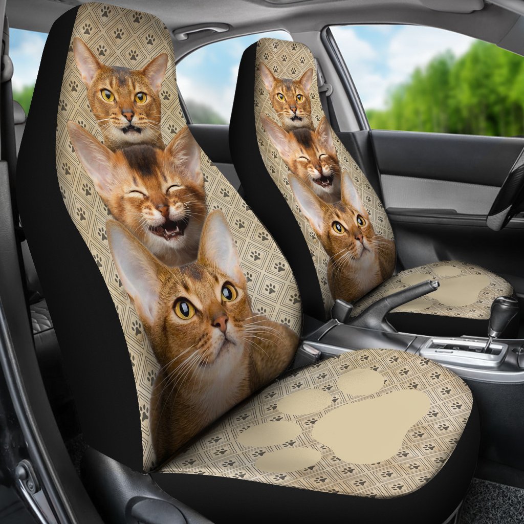 Abyssinian Cat Car Seat Covers Funny For Cat Lover-Gear Wanta