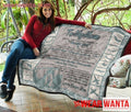 Air Force Soldier Veteran To My Mom Quilt Blanket Mom Gift-Gear Wanta