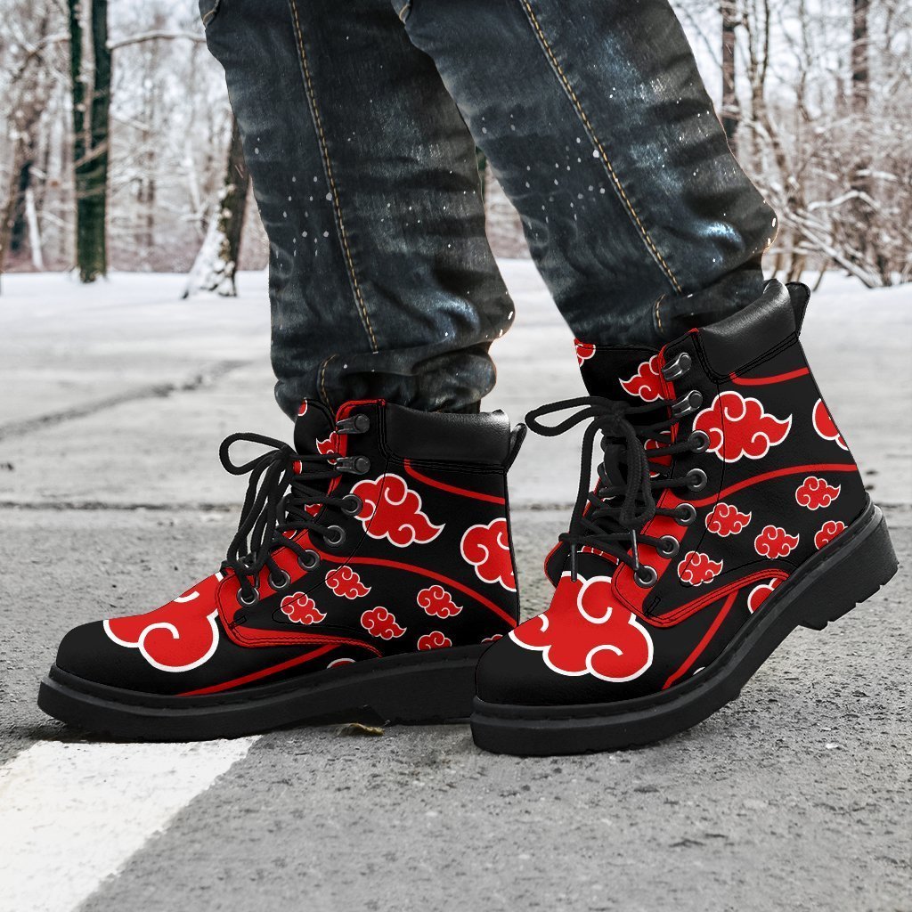 Akatsuki Boot Shoes Custom For NRT Anime Fan-Gear Wanta