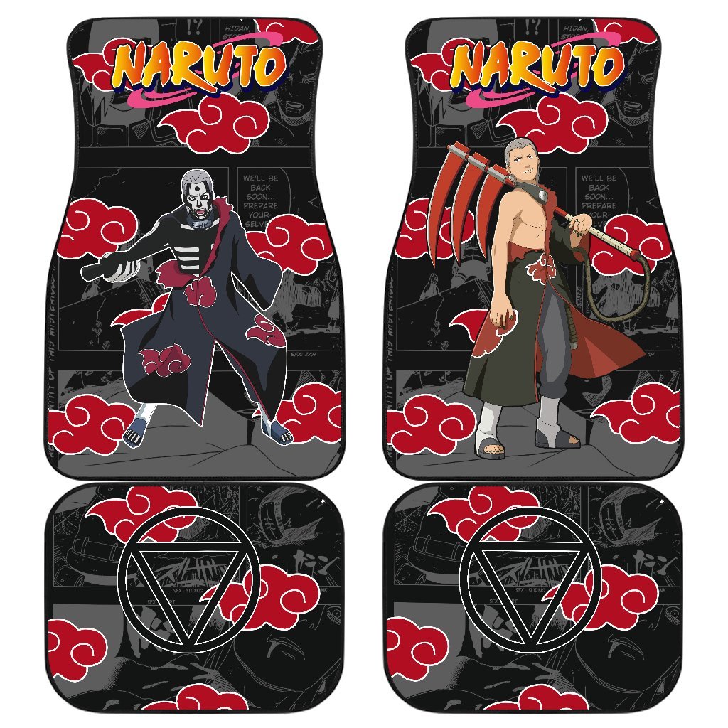 Akatsuki Hidan Car Floor Mats NRT Anime Car Accessories Idea-Gear Wanta