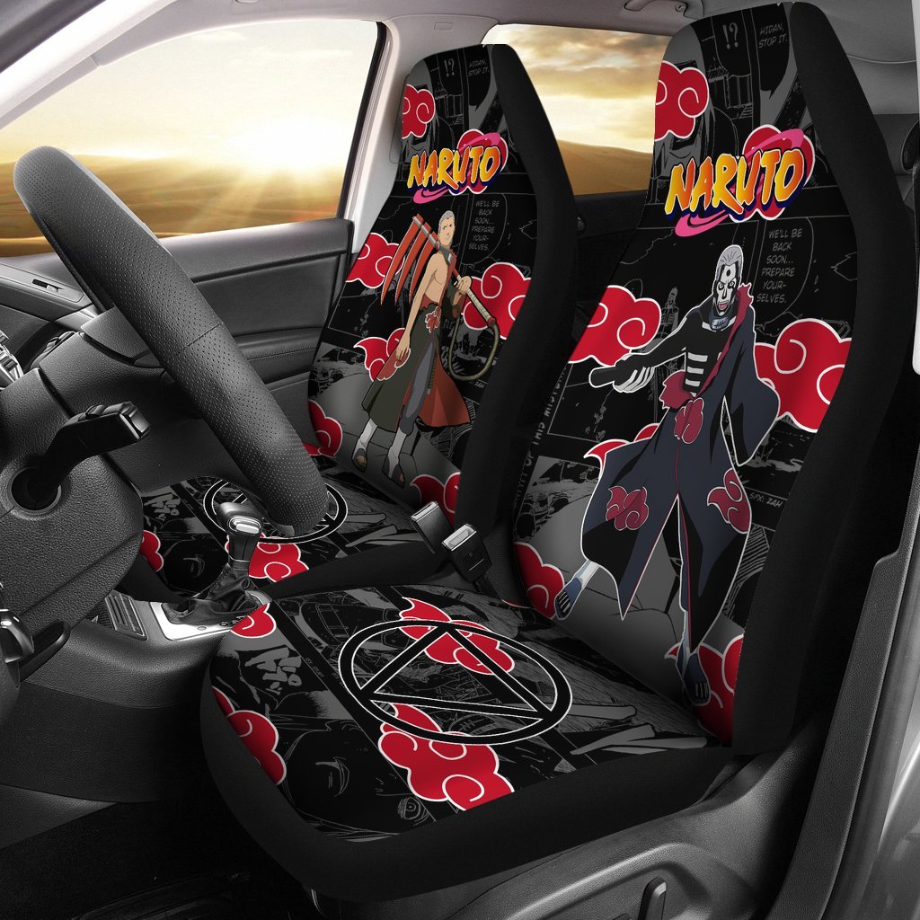 Akatsuki Hidan Car Seat Covers Custom NRT Anime Car Accessories-Gear Wanta
