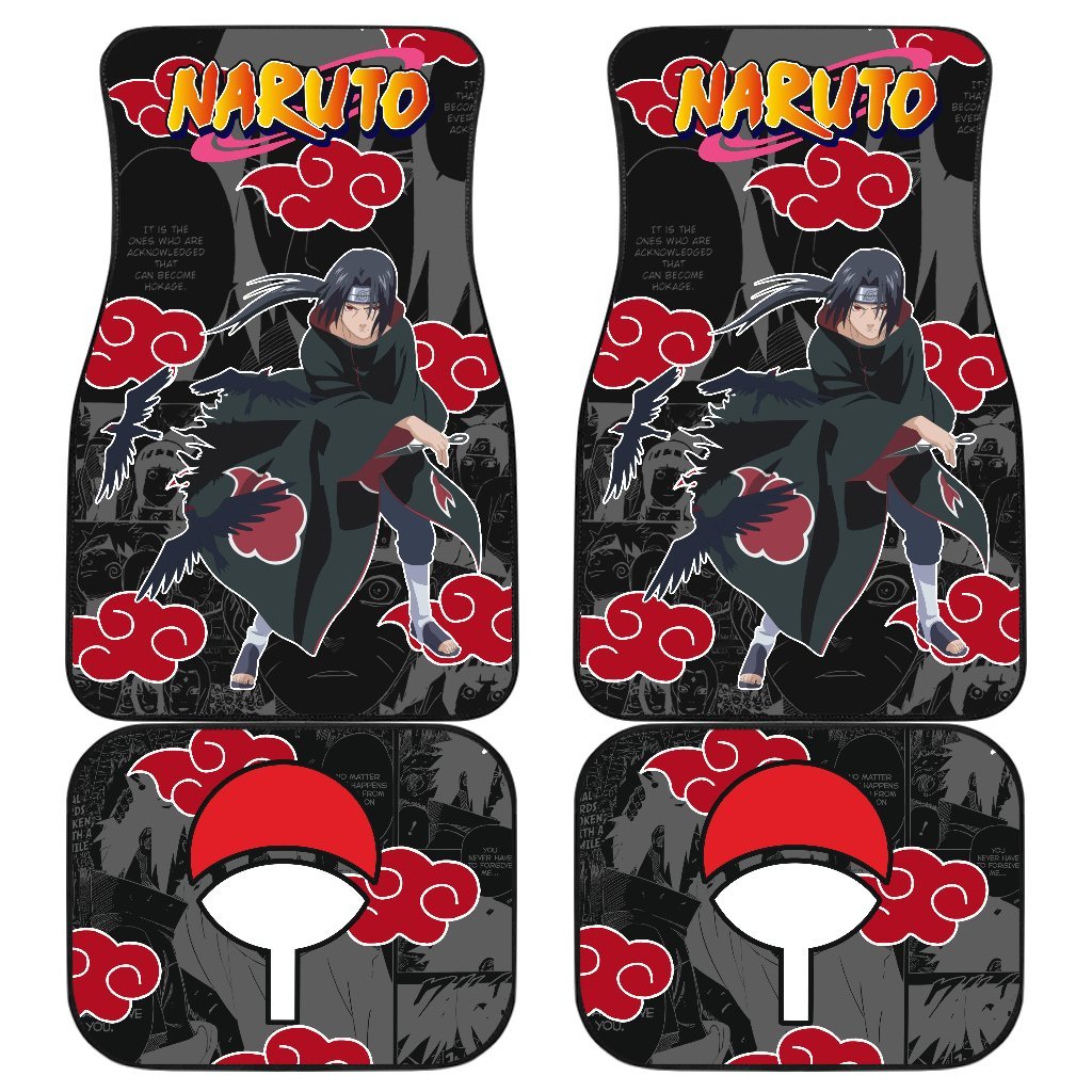 Akatsuki Itachi Car Floor Mats Custom NRT Anime Car Accessories-Gear Wanta