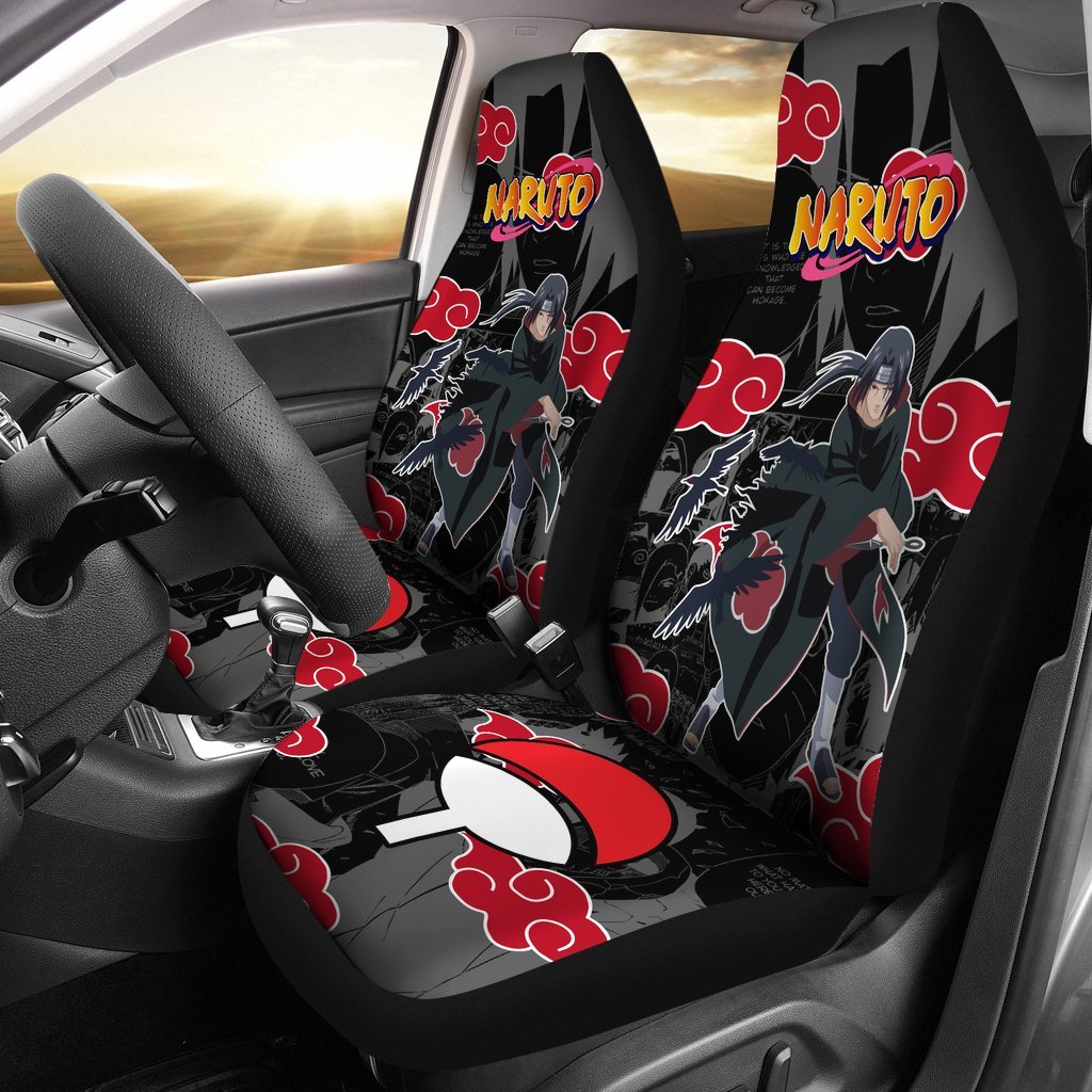 Akatsuki Itachi Car Seat Covers Custom NRT Anime Car Accessories-Gear Wanta