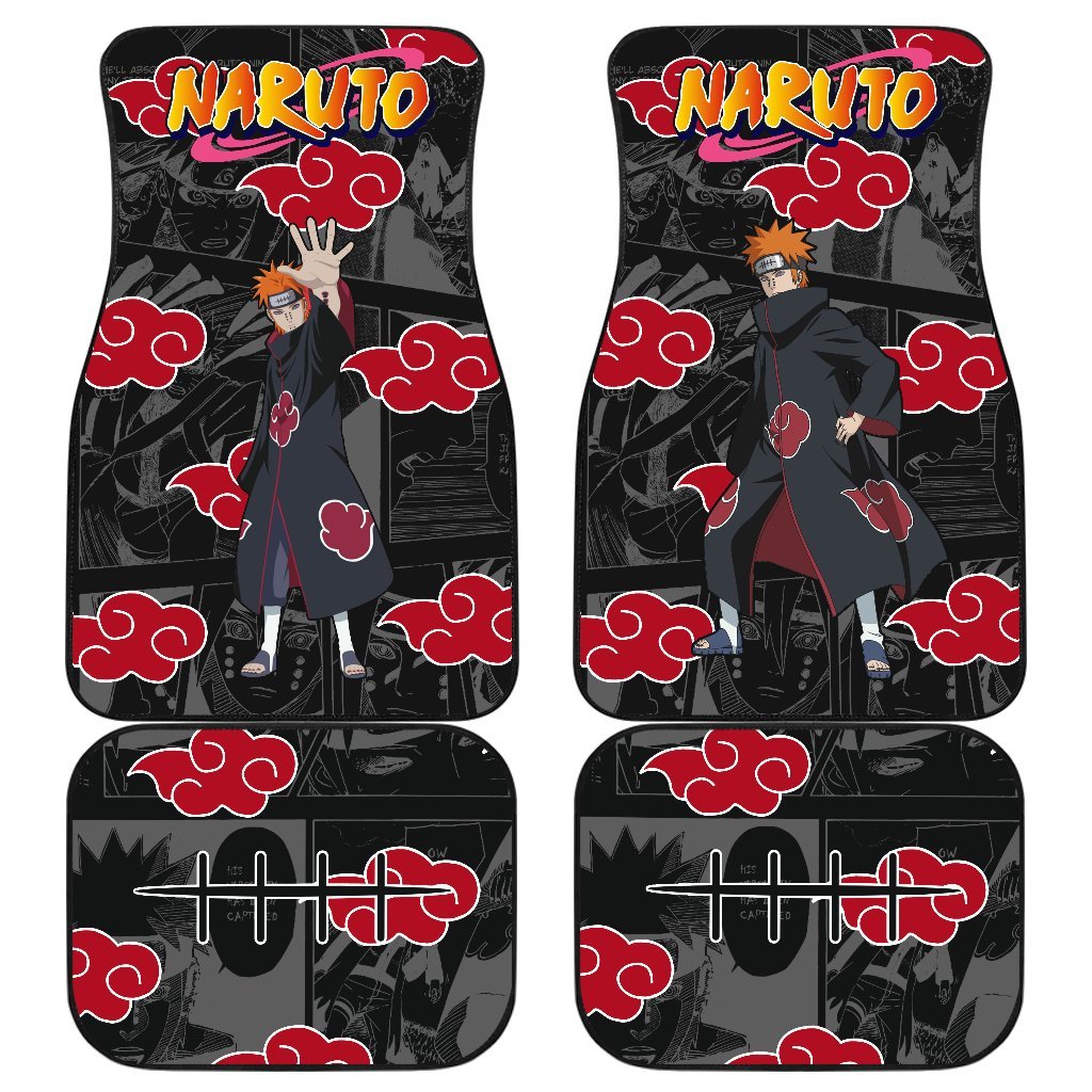 Akatsuki Pain Car Floor Mats NRT Anime Car Accessories Idea-Gear Wanta