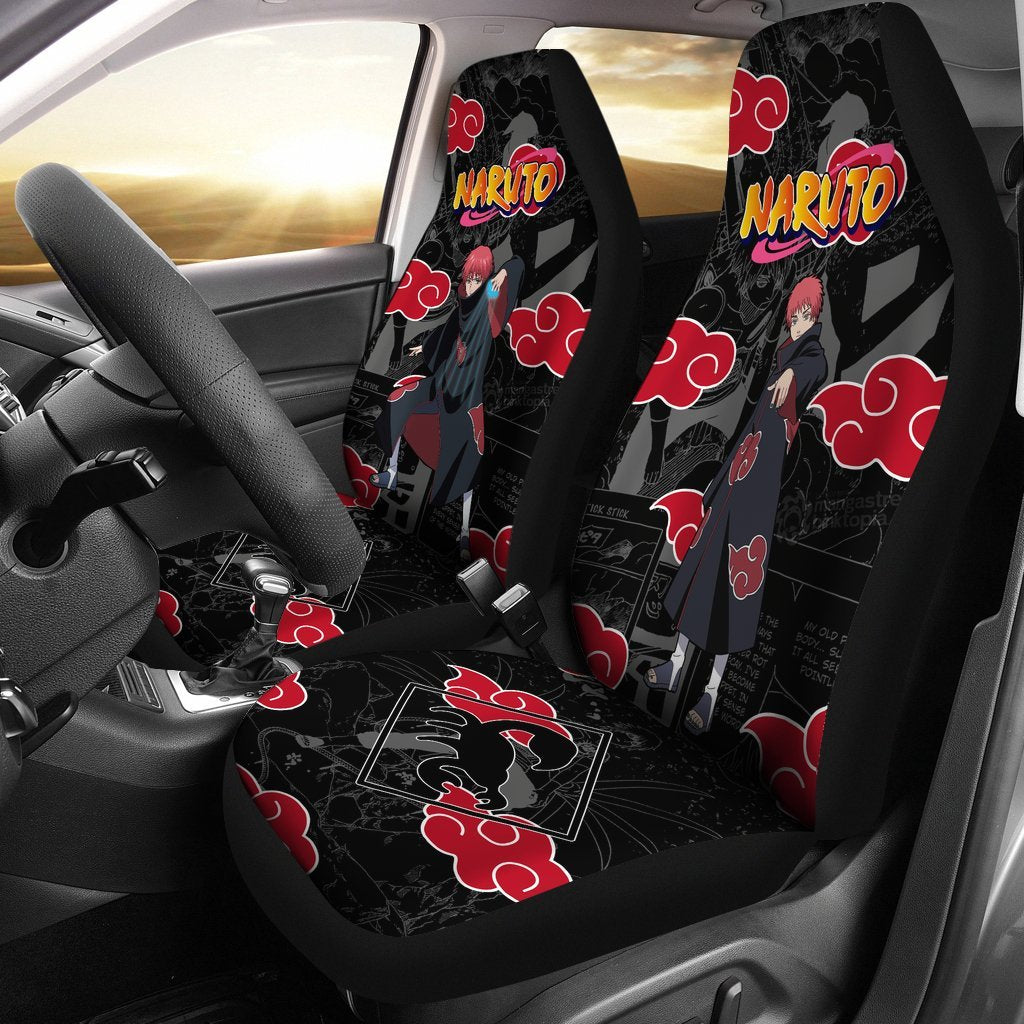 Akatsuki Sasori Car Seat Covers NRT Anime Car Accessories-Gear Wanta