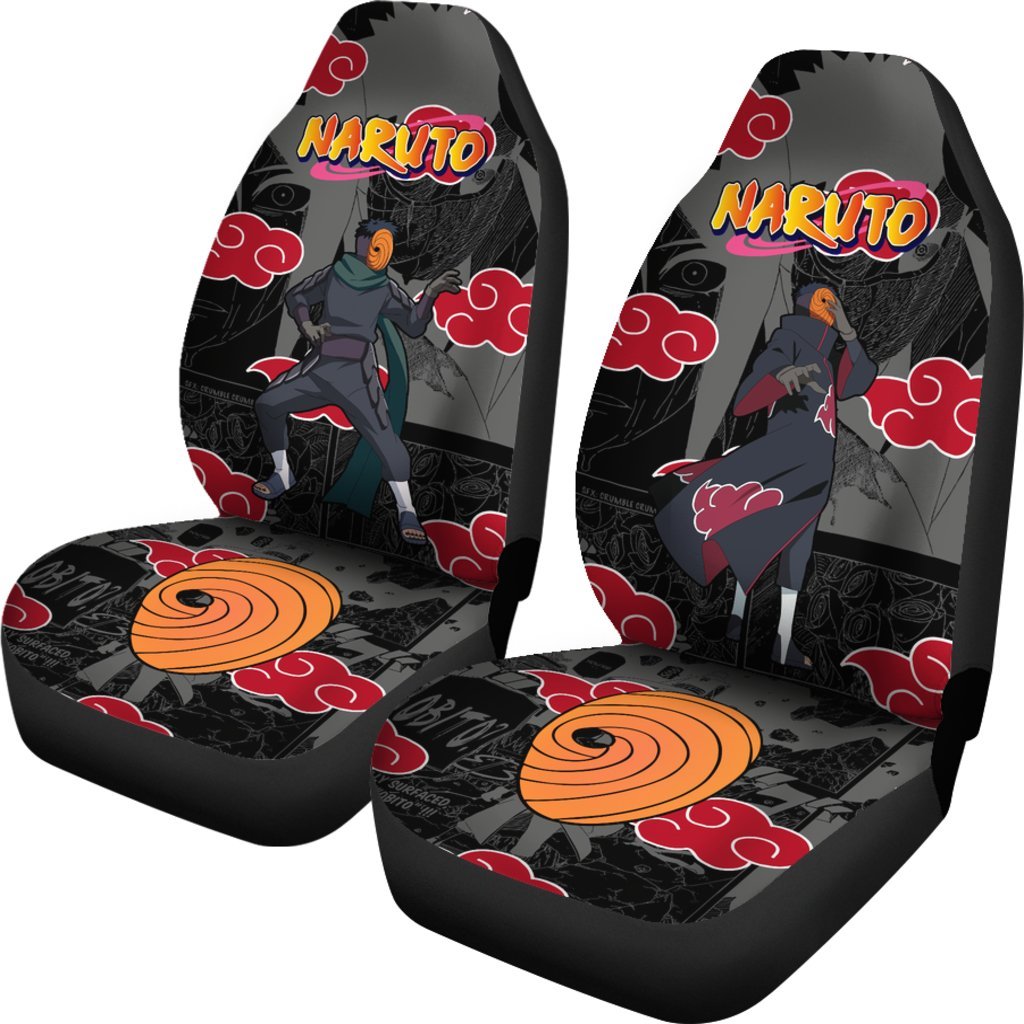 Akatsuki Tobi Car Seat Covers NRT Anime Car Accessories-Gear Wanta