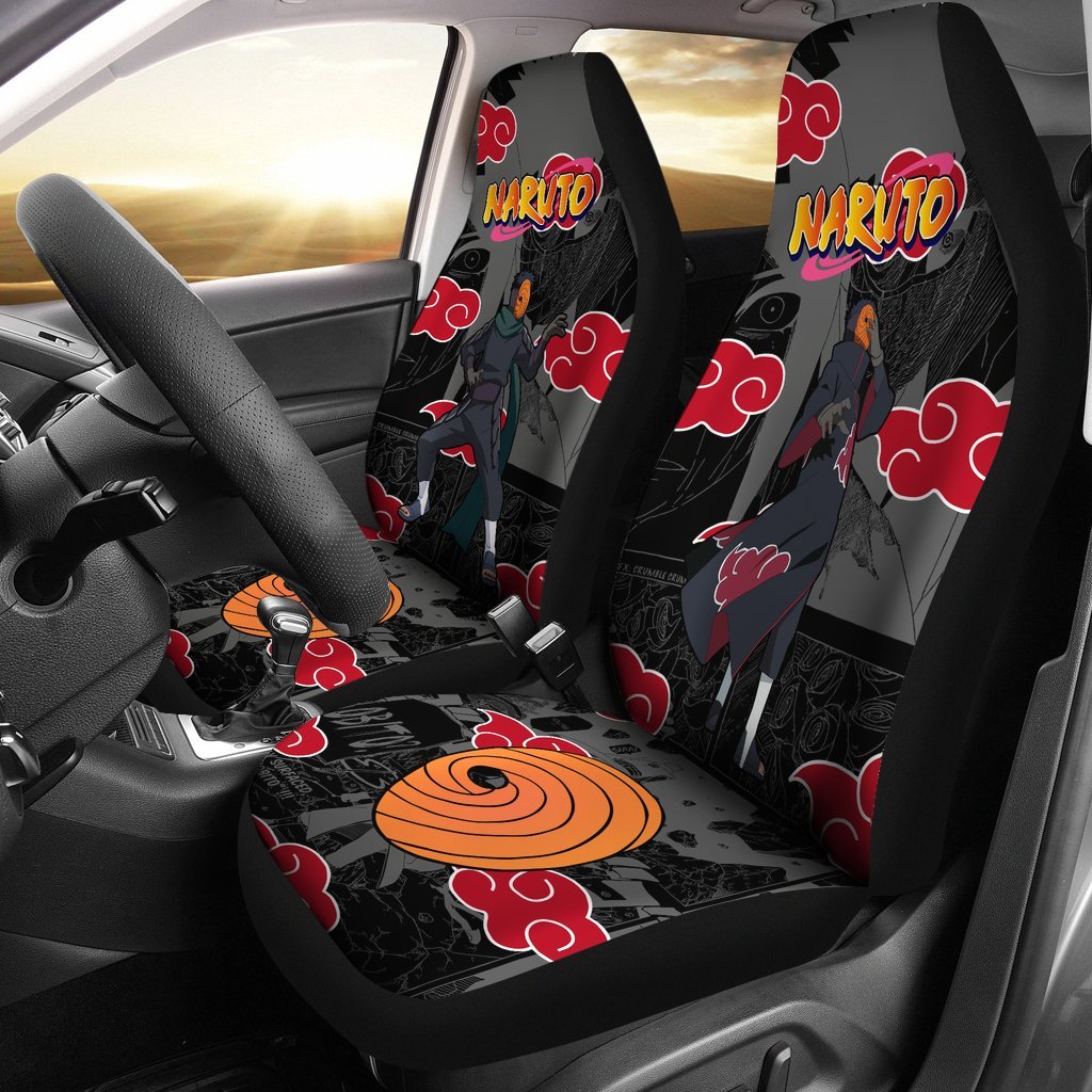 Akatsuki Tobi Car Seat Covers NRT Anime Car Accessories-Gear Wanta