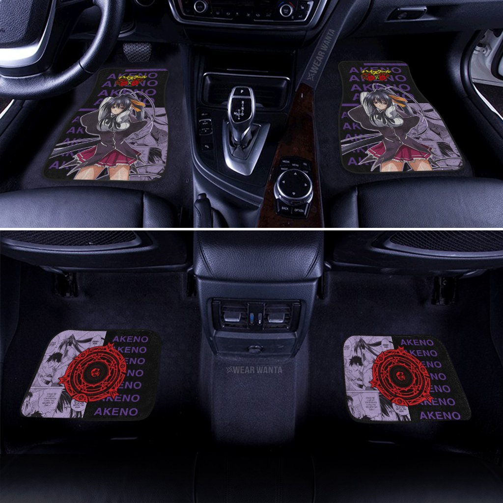 Akeno Car Floor Mats Custom High School DxD Anime Car Accessories Anime Gifts-Gear Wanta