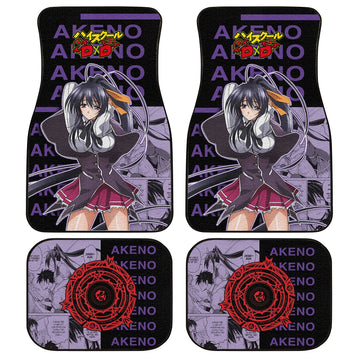 Akeno Car Floor Mats Custom High School DxD Anime Car Accessories Anime Gifts-Gear Wanta