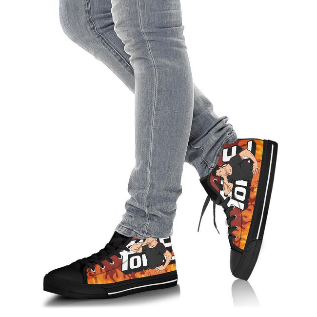 Akitaru Obi Fire Force Sneakers Anime High Top Shoes Custom PT20-Gear Wanta
