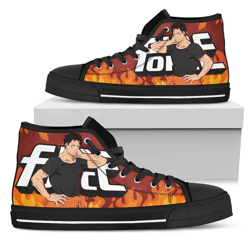 Akitaru Obi Fire Force Sneakers Anime High Top Shoes Custom PT20-Gear Wanta