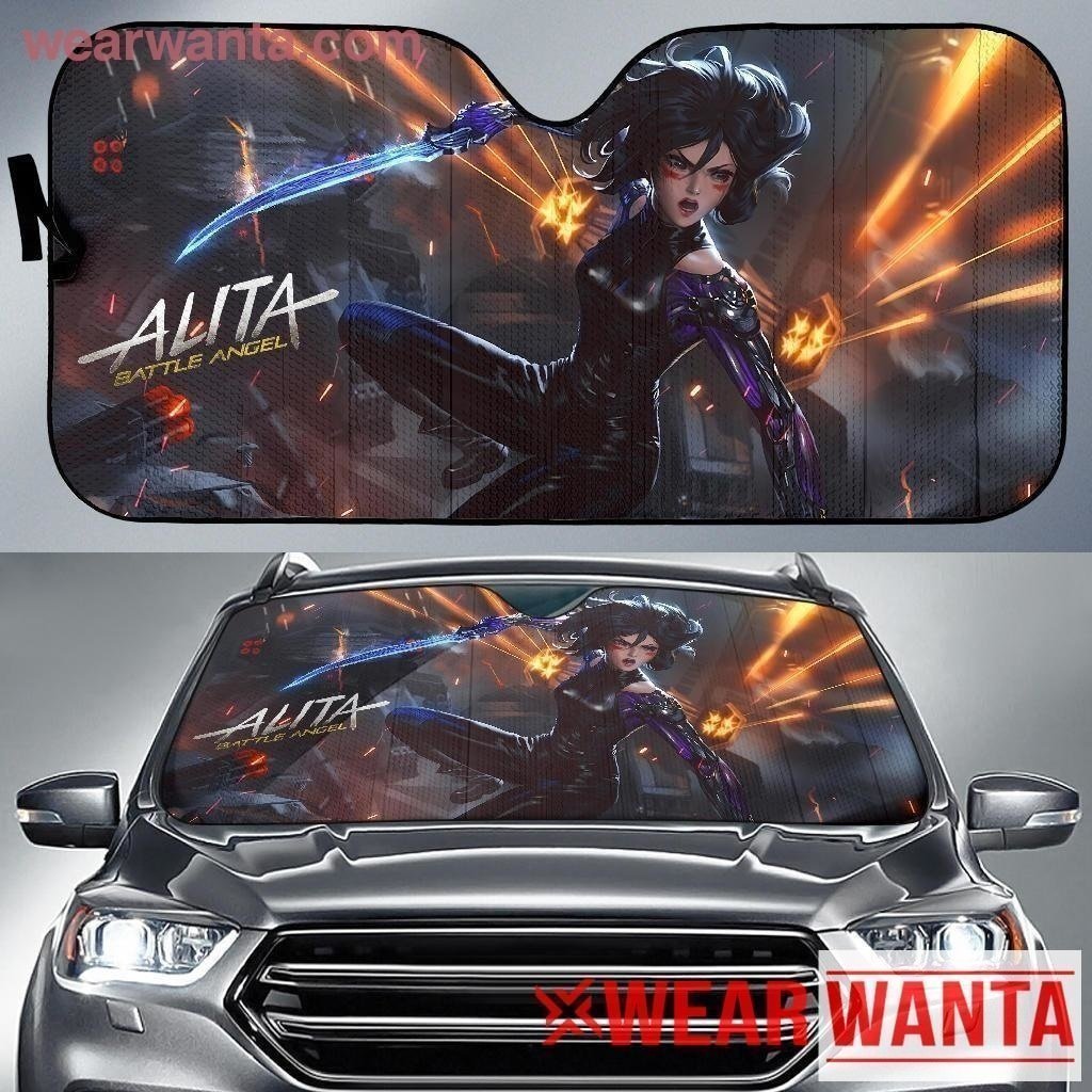 Alita Battle Angel Animate Car Car Sun Shade-Gear Wanta