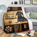 All You Need Is A Dachshund Dog Fleece Blanket Funny-Gear Wanta