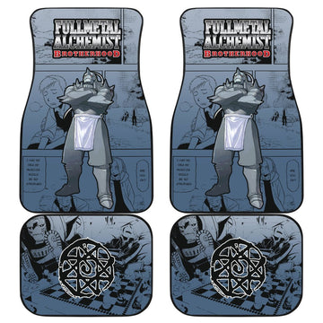 Alphonse Elric Fullmetal Alchemist Brotherhood Car Floor Mats Love Anime-Gear Wanta