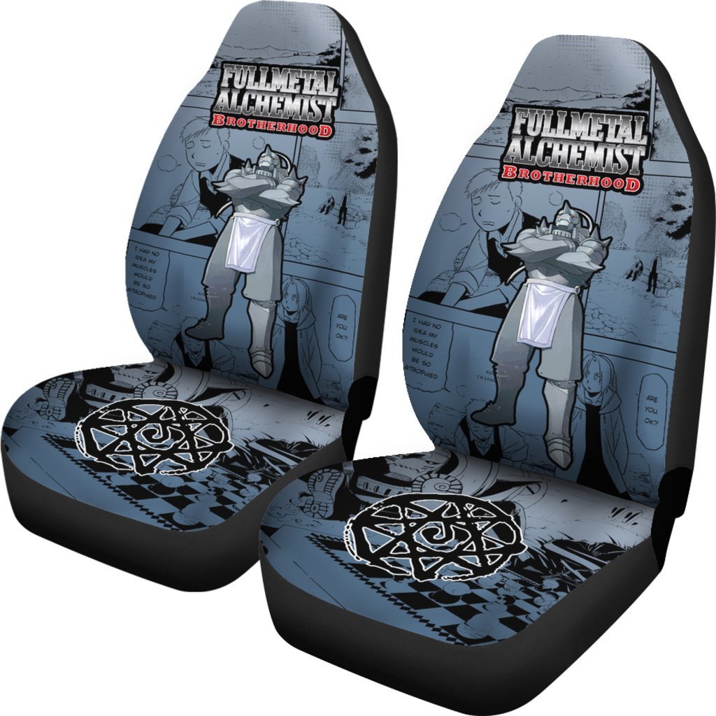 Alphonse Elric Fullmetal Alchemist Brotherhood Car Seat Covers Like Anime-Gear Wanta