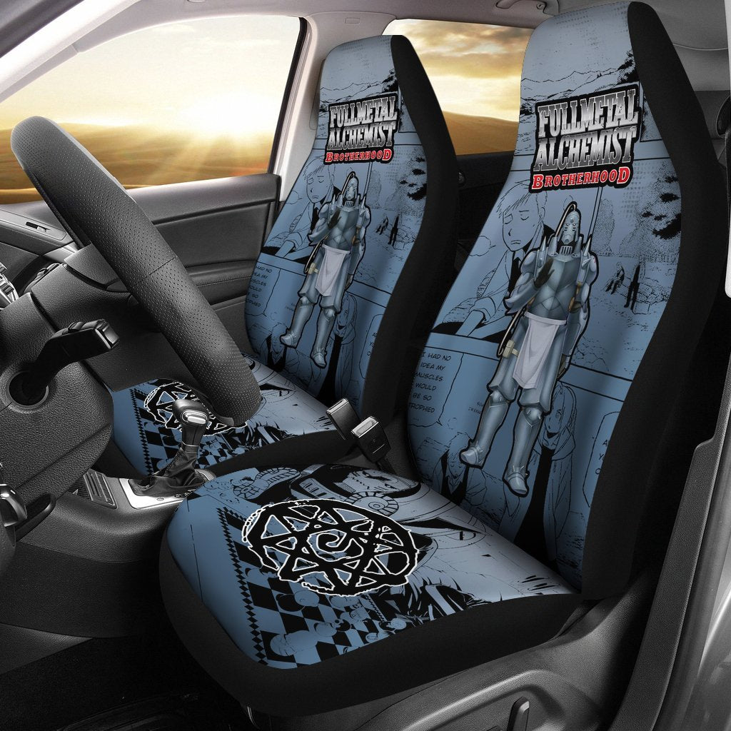 Alphonse Elric Fullmetal Alchemist Brotherhood Car Seat Covers Love Anime-Gear Wanta