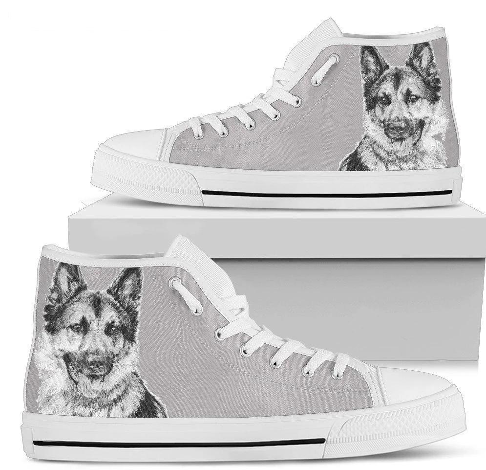 Amazing German Shepherd Women's High Top Shoes Style-Gear Wanta