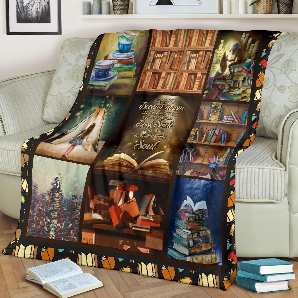 Amazing I Love Books Fleece Blanket Gift For Reading Book Lover-Gear Wanta