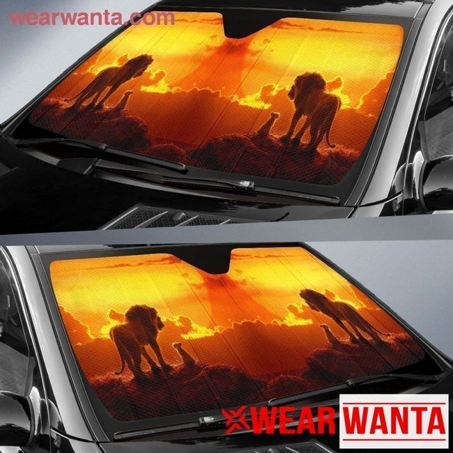 Amazing Mufasa & Simba Lion King Car Sun Shade-Gear Wanta