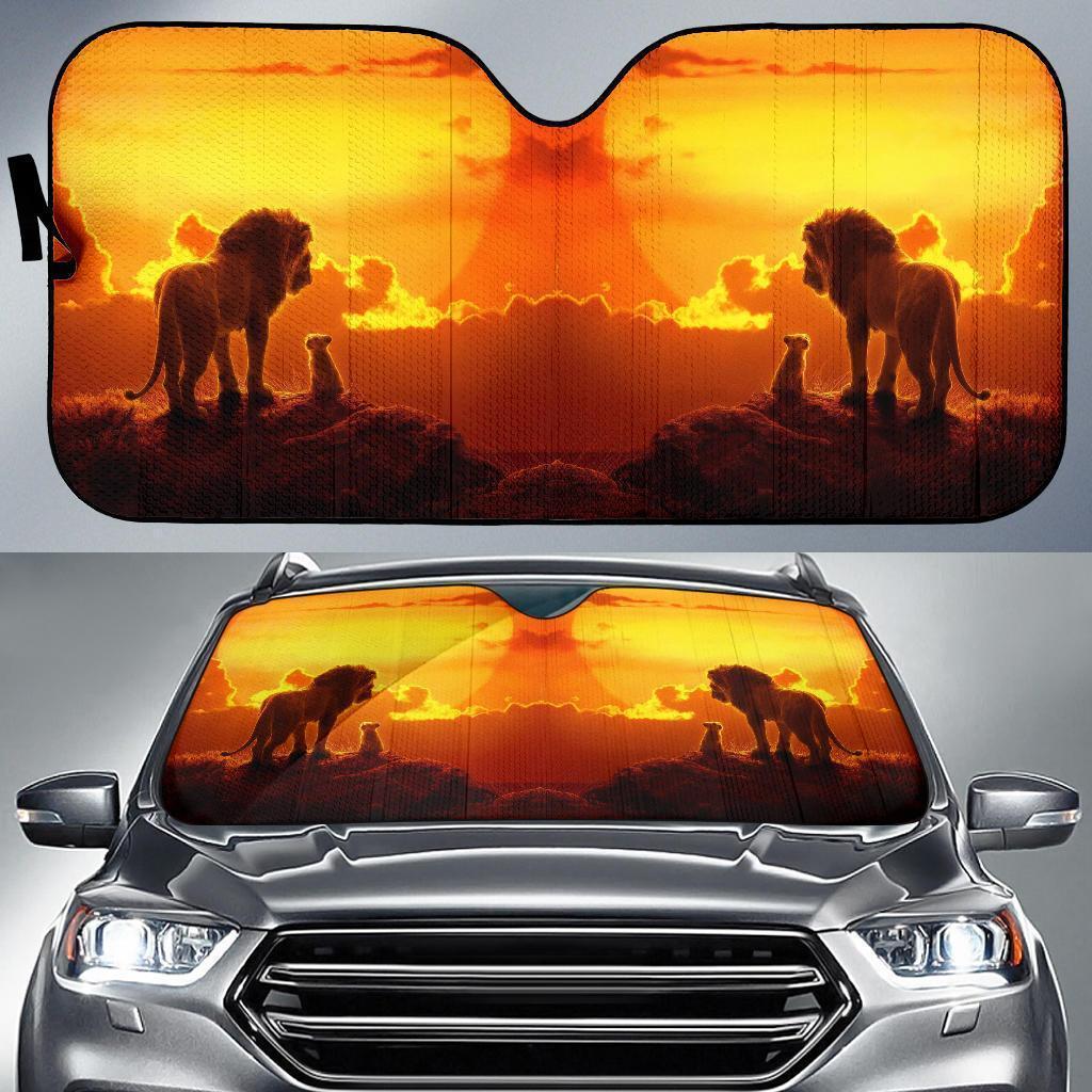 Amazing Mufasa & Simba Lion King Car Sun Shade-Gear Wanta