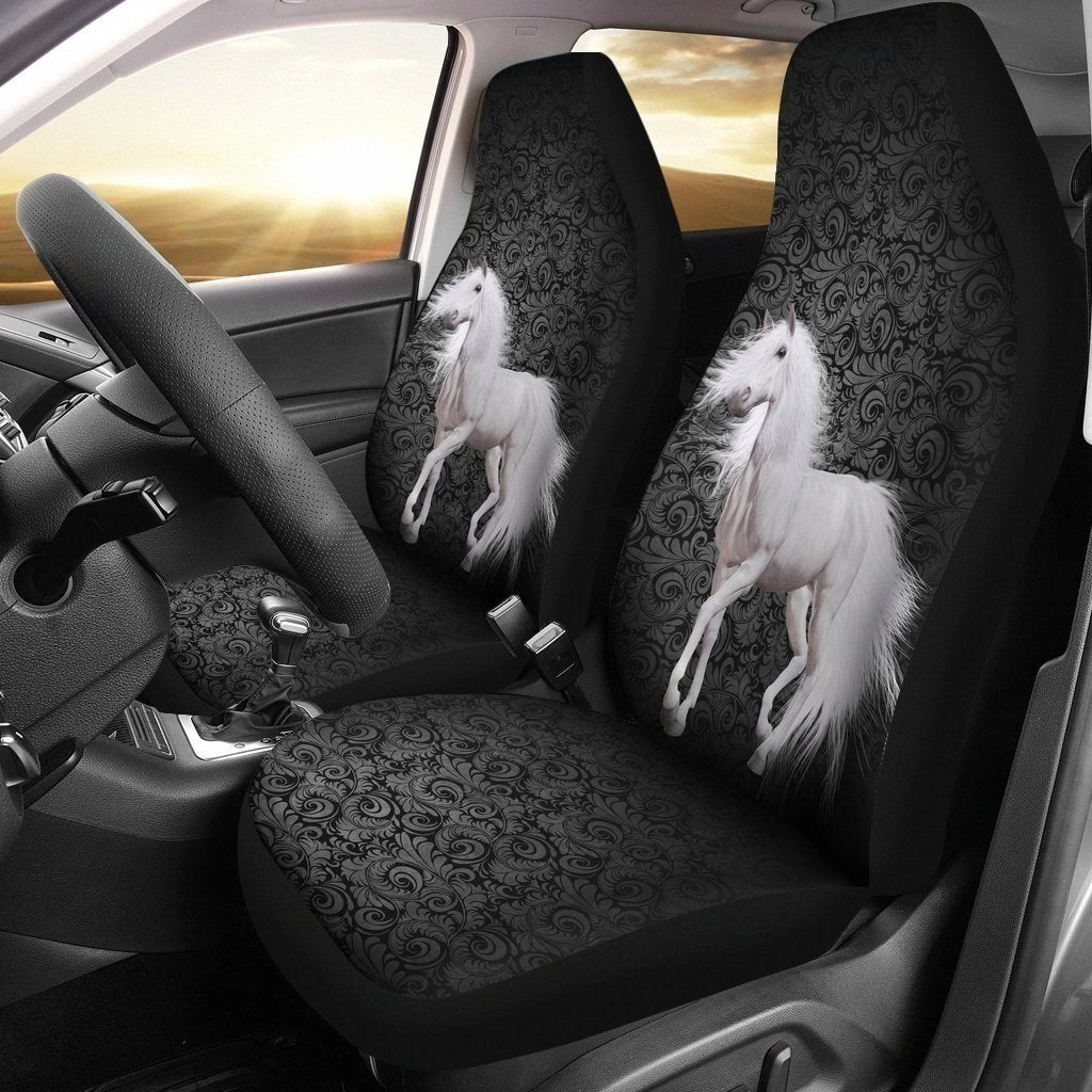 Amazing White Horse Car Seat Covers LT04-Gear Wanta