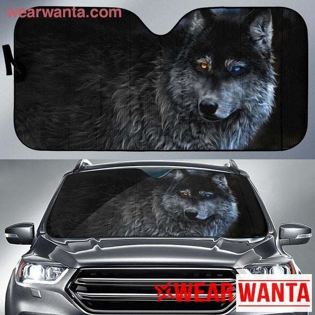 Amazing Wolf Eyes Car Sun Shade-Gear Wanta