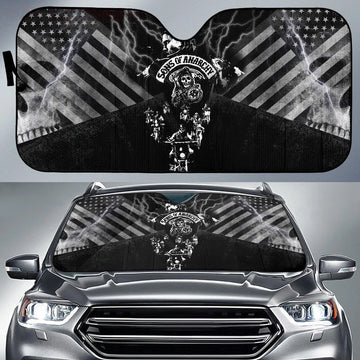 America Sons Of Anarchy Car Sun Shade-Gear Wanta