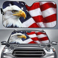 American Bald Eagle Flag Day Car Sun Shade-Gear Wanta