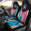 American Flag Car Seat Covers Custom Statue of Liberty Car Decoration-Gear Wanta