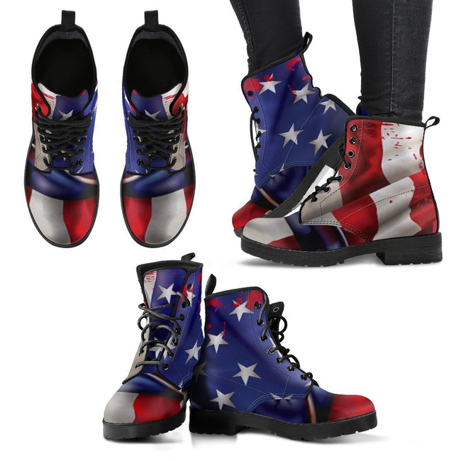 American Flag Women's Boots Amazing Gifts For US Patriotic-Gear Wanta