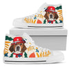 American Foxhound Dog Sneakers Women High Top Shoes Funny-Gear Wanta