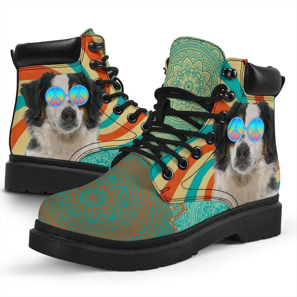 American Shepherd Dog Boots Shoes Funny Hippie Style-Gear Wanta