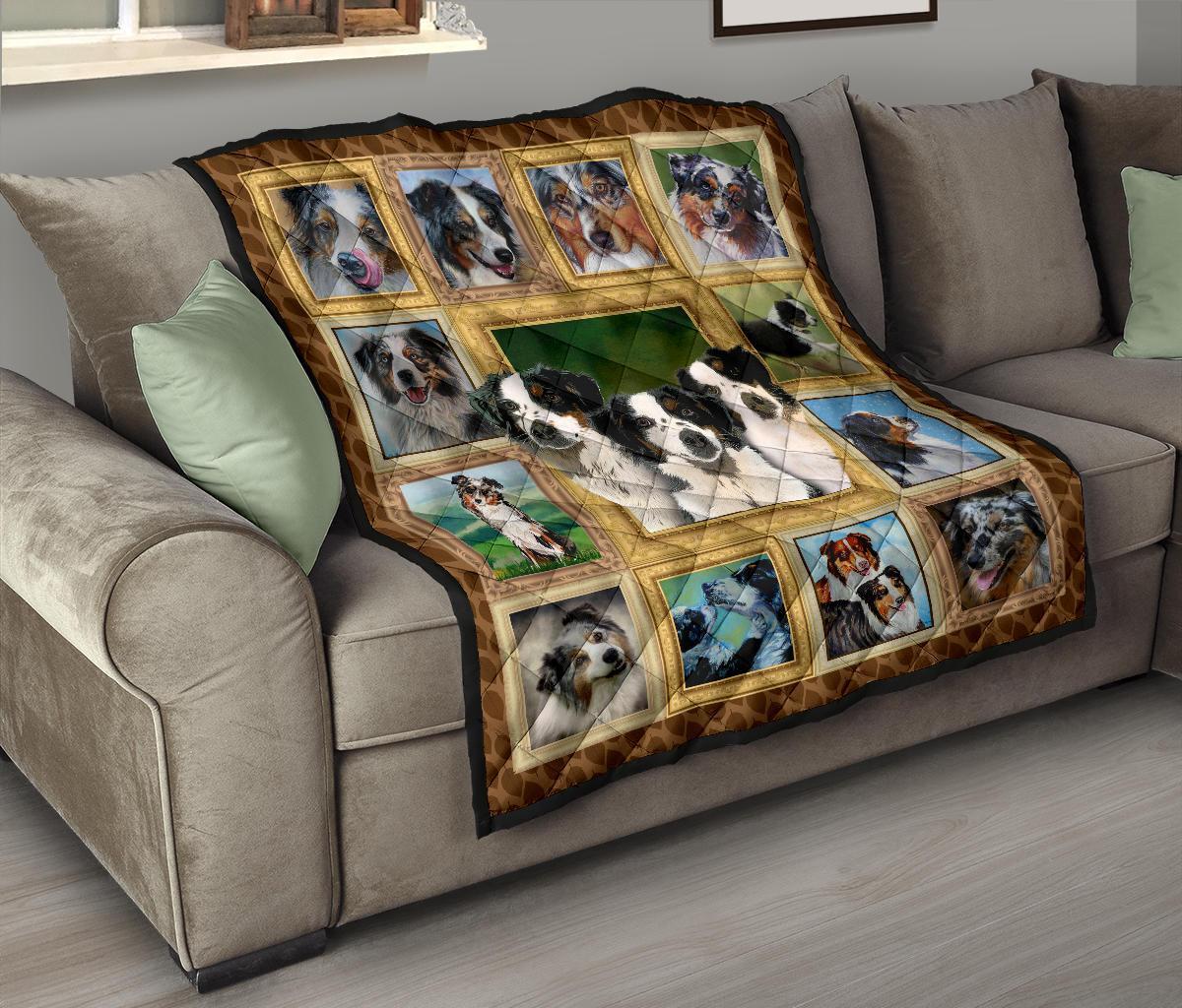 American Shepherd Dog Quilt Blanket Amazing Dog Lover-Gear Wanta
