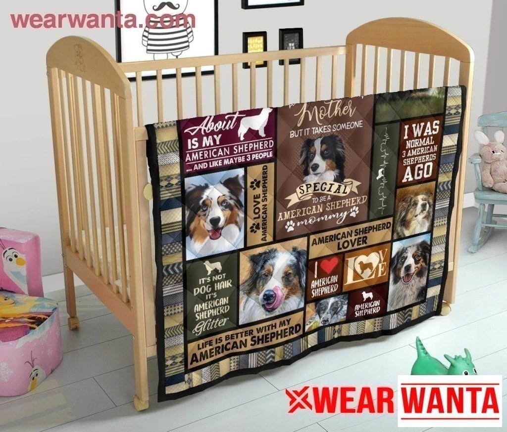 American Shepherd Mom Blanket Funny Gift Idea For Dog Lover-Gear Wanta