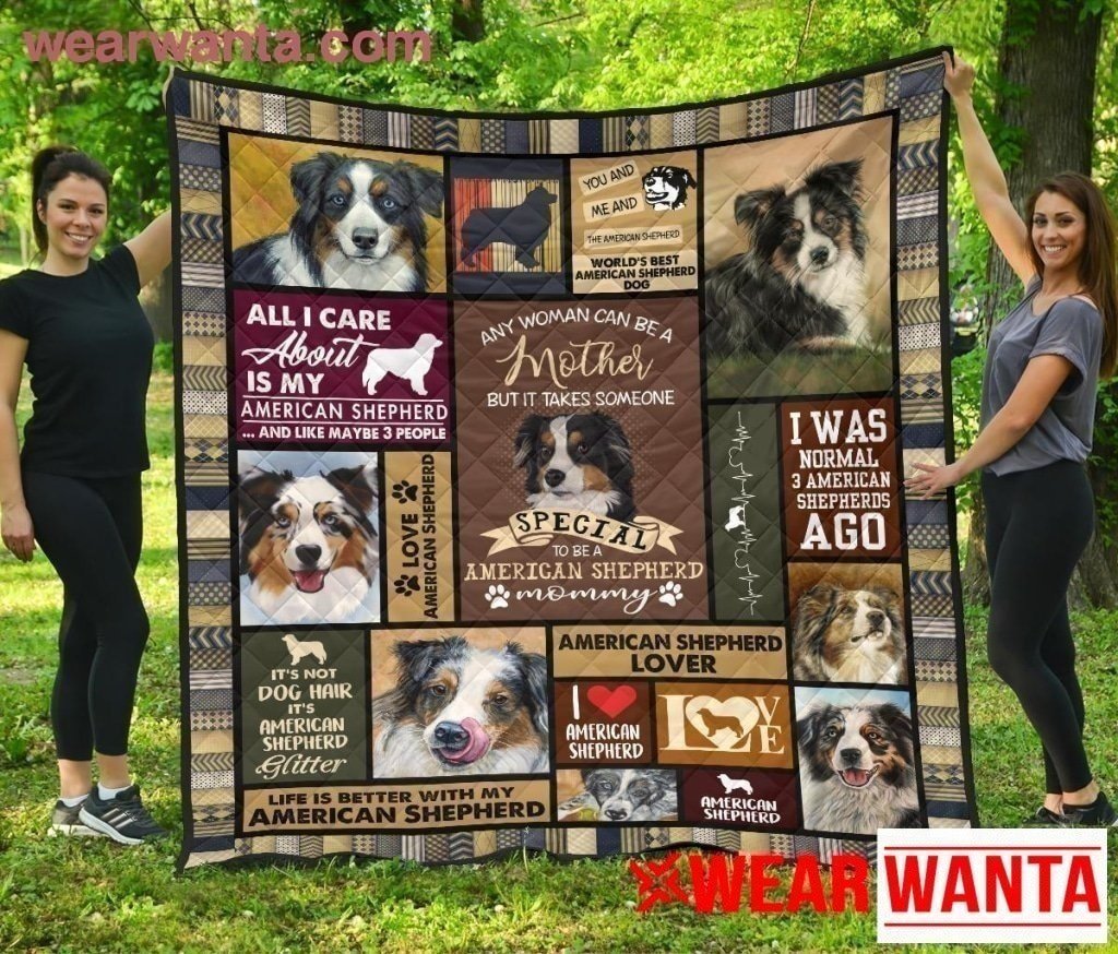 American Shepherd Mom Blanket Funny Gift Idea For Dog Lover-Gear Wanta