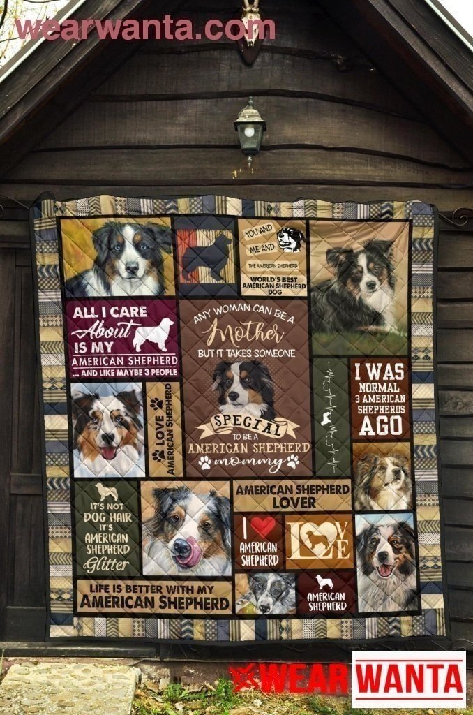 American Shepherd Mom Blanket Funny Gift Idea For Dog Lover-Gear Wanta