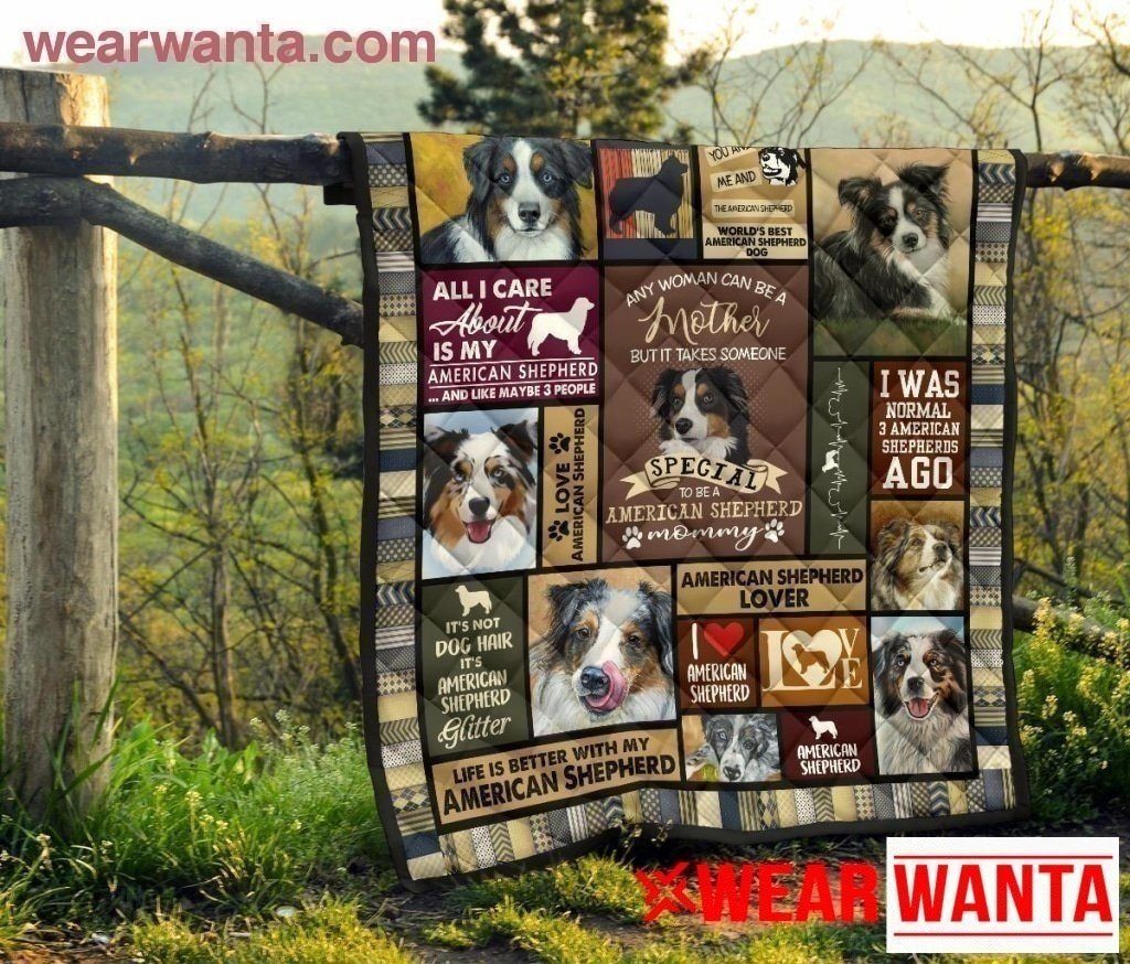 American Shepherd Mom Blanket Funny Gift Idea For Dog Lover-Gear Wanta