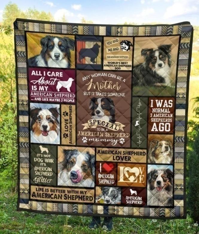 American Shepherd Mom Blanket Funny Gift Idea For Dog Lover-Gear Wanta