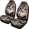 American Shorthair Cat Car Seat Covers Cute Cat Face-Gear Wanta
