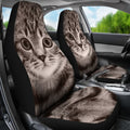 American Shorthair Cat Car Seat Covers Cute Cat Face-Gear Wanta