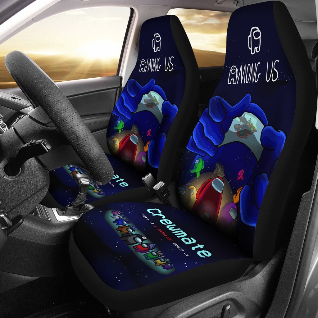 Among Us Crewmate Game Car Seat Covers-Gear Wanta