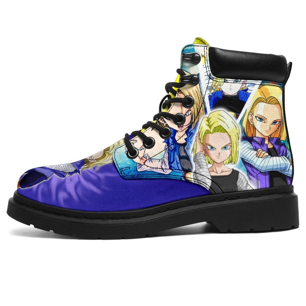 Android 18 Dragon Ball Boots Shoes Anime Custom Idea TT20-Gear Wanta