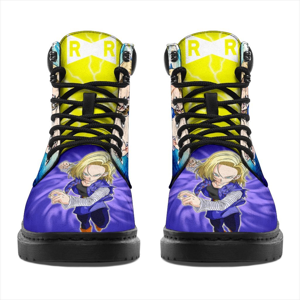 Android 18 Dragon Ball Boots Shoes Anime Custom Idea TT20-Gear Wanta