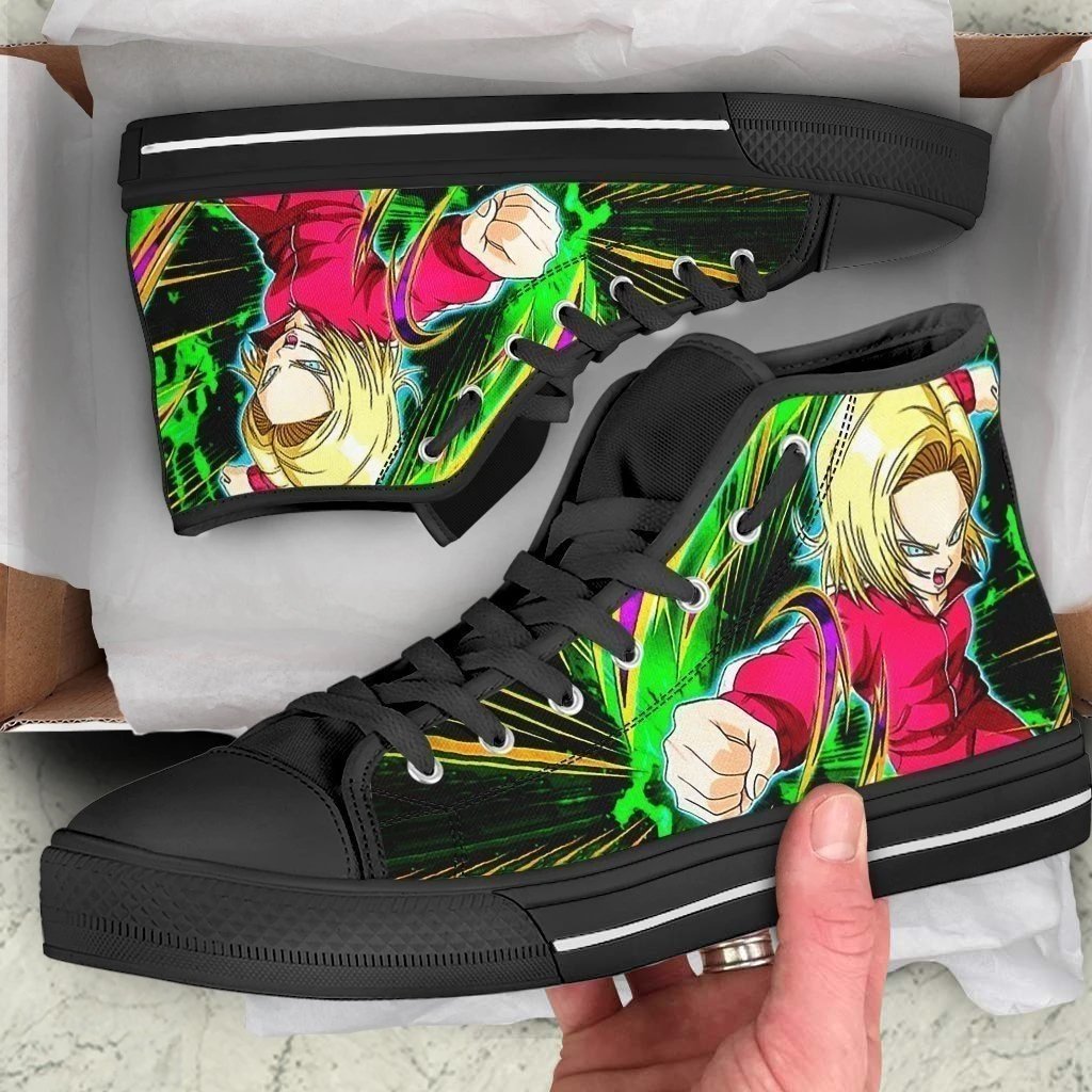 Android 18 High Top Shoes Dragon Ball Custom PT1911-Gear Wanta